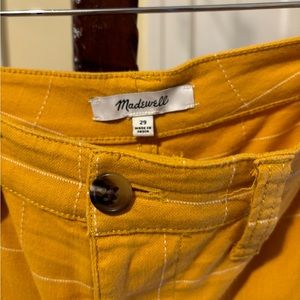 Madewell cropped wide legged pants. Stretchy